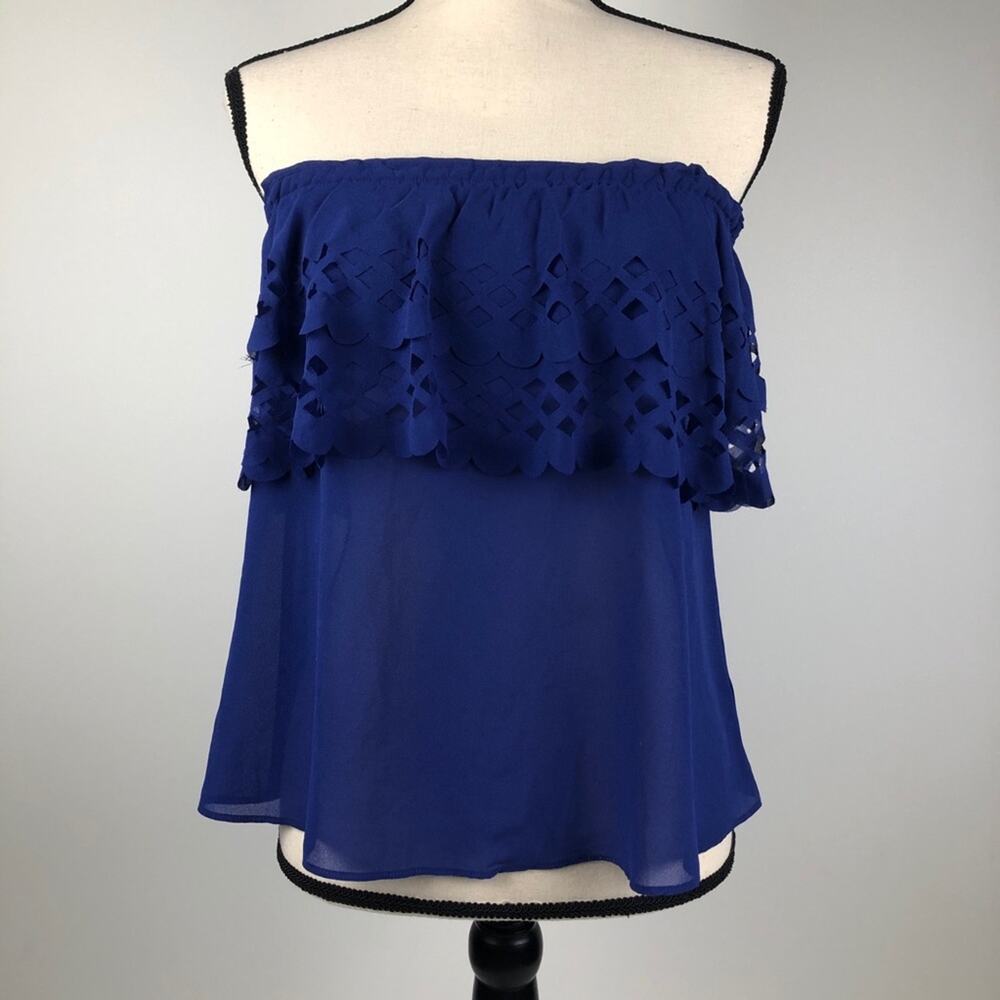 Alythra Ruffle Halter Top size Small - Picture 2 of 10